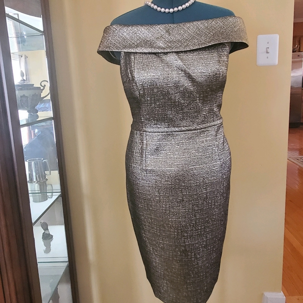 Teri Jon cocktail dress in meta